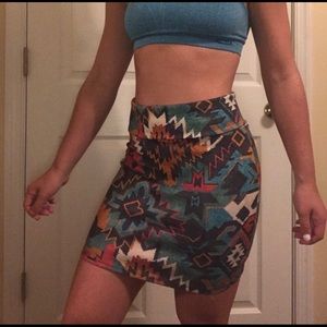 Nollie patterned skirt